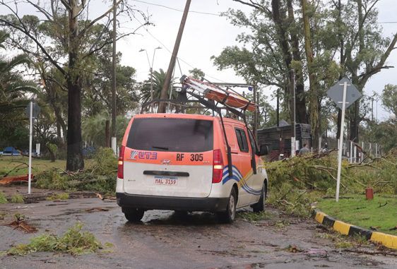 UTE: afectaciones por ciclón extra tropical del 8 de abril de 2026