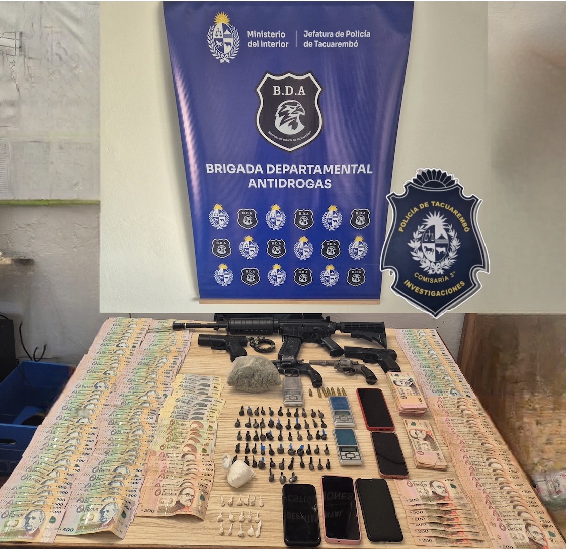 Condena de 3 hombres y una mujer de nacionalidad brasileña por delitos vinculados a estupefacientes, armas y municiones