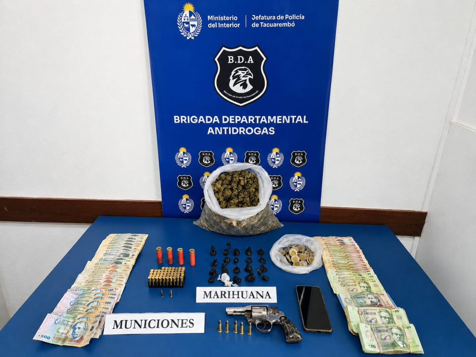 Accionar policial permite condena por delitos de porte, tenencia y disparo de arma de fuego en Tacuarembó