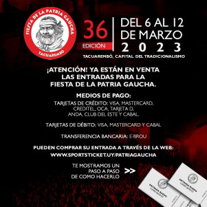 Patria Gaucha entradas 1
