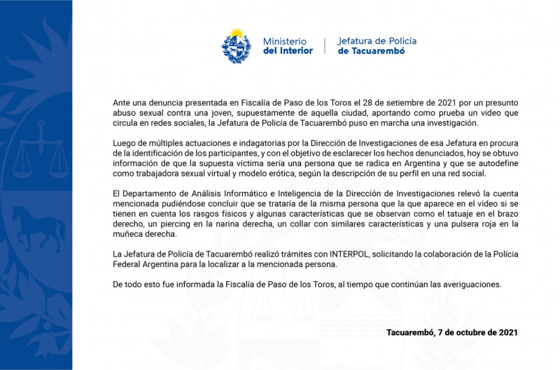 comunicado